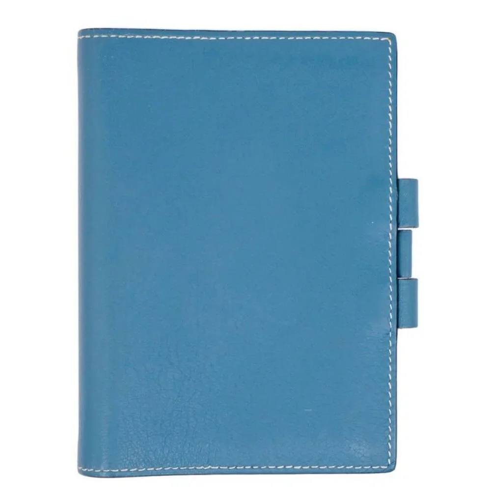 Hermes Agenda PM Blue Jean Swift Notebook Cover